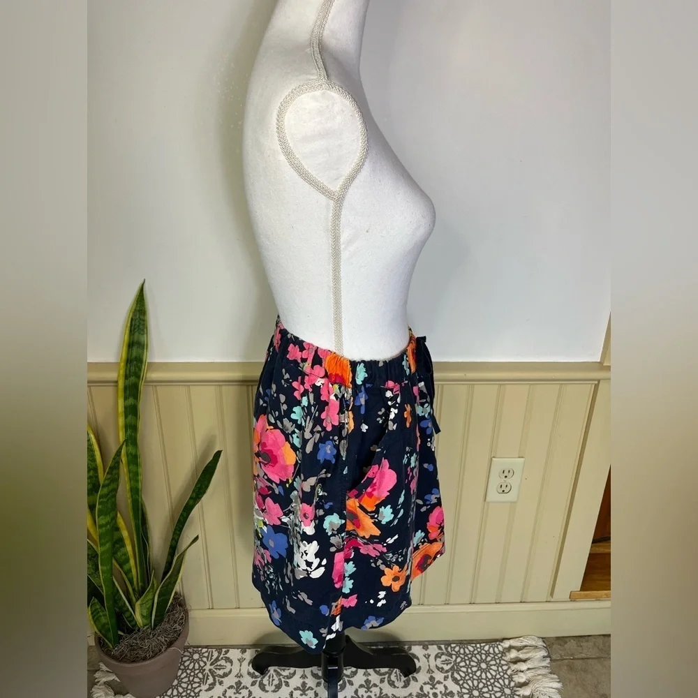 Merona Floral Cotton Skirt M | Bold Bright Y2K with Pockets